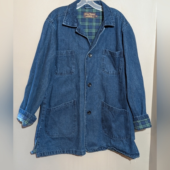 unbranded Jackets & Blazers - Vintage Lee Valley Made In Ireland Chore Coat, Size:XXL, Color:Blue
